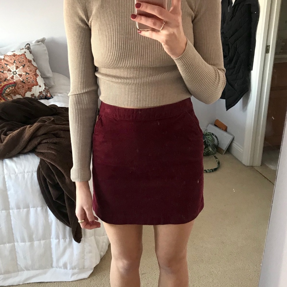 H&M Corduroy Pencil Skirt